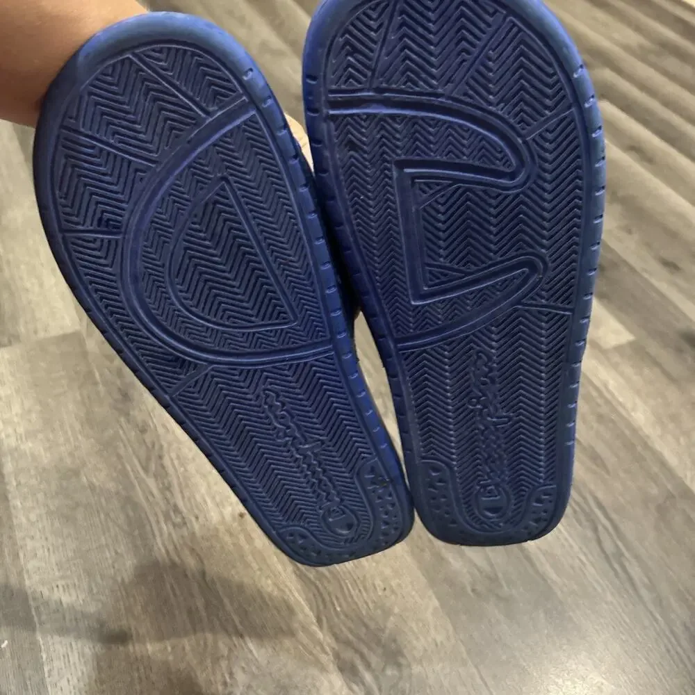 Champion Super Slide Blue Red WhiteMen's Slides Size 14 CP101312M Surf The Web